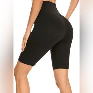 High Waisted Black Biker Shorts Size Large-X-Large